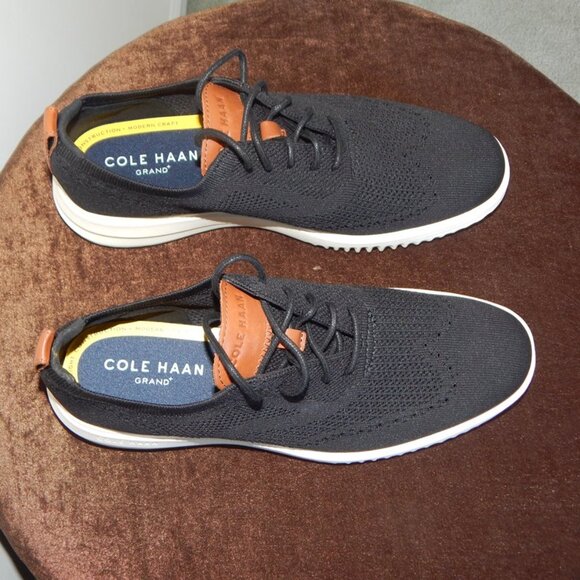 Cole Haan Men\'s Grand Plus Stitchlite Oxford C37367 Shoes Lace- Up Black Sze 9.5 main image 5
